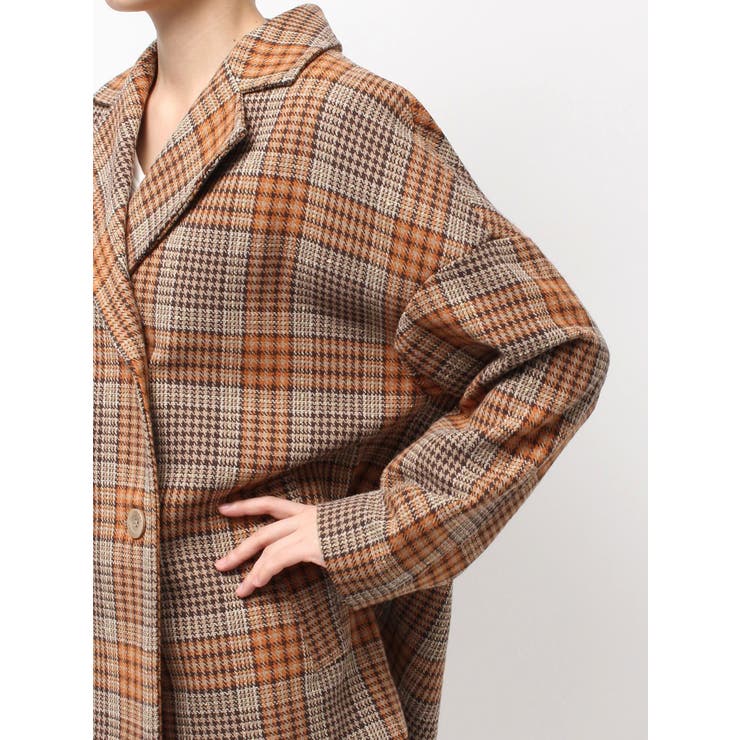 ラメmaterialチェスターコート | GYDA | 詳細画像24 