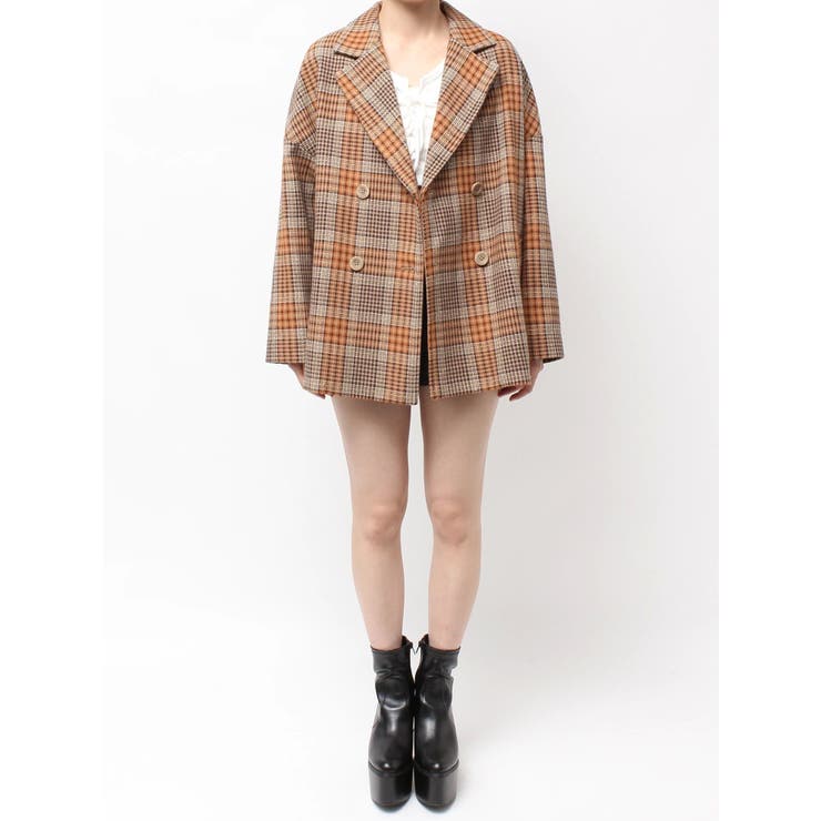 ラメmaterialチェスターコート | GYDA | 詳細画像29 