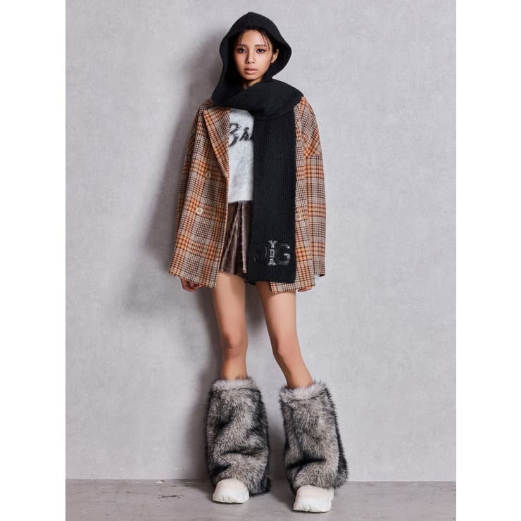 ラメmaterialチェスターコート | GYDA | 詳細画像9 