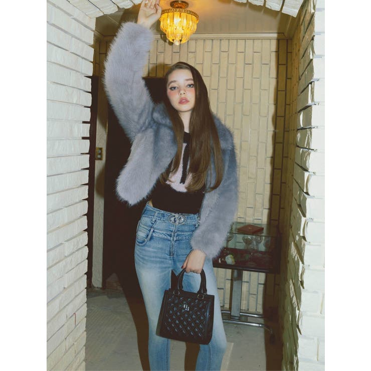 グラデーションECO FURコート[品番：MKSW0067173]｜GYDA（ジェイダ）の