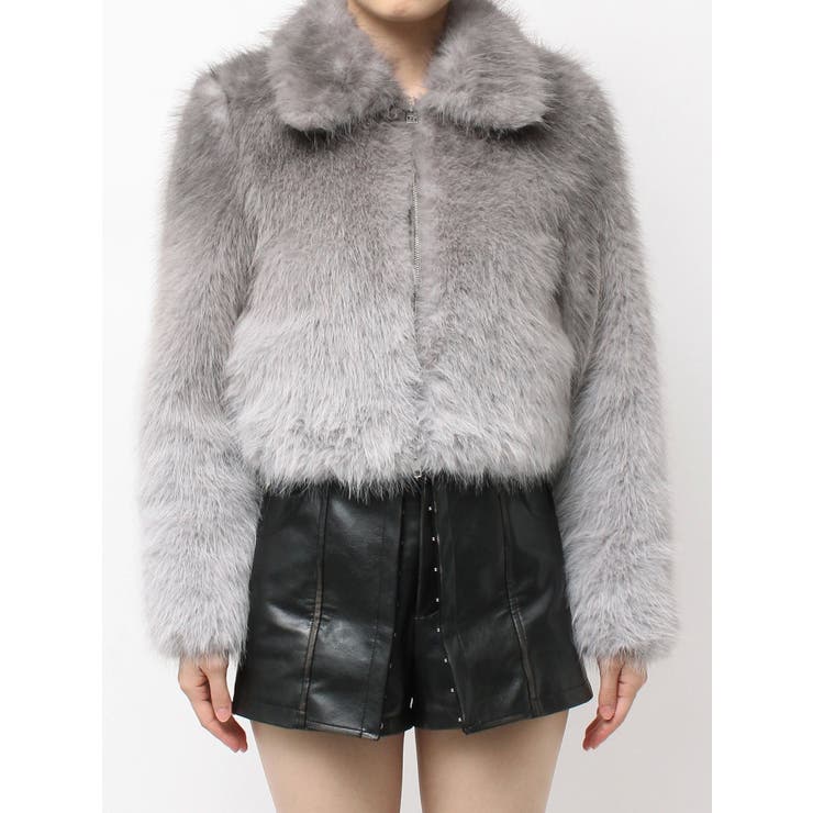 RグラデーションECO FURコート グラデーションECO FURコート[品番：MKSW0067173]｜GYDA（ジェイダ）の