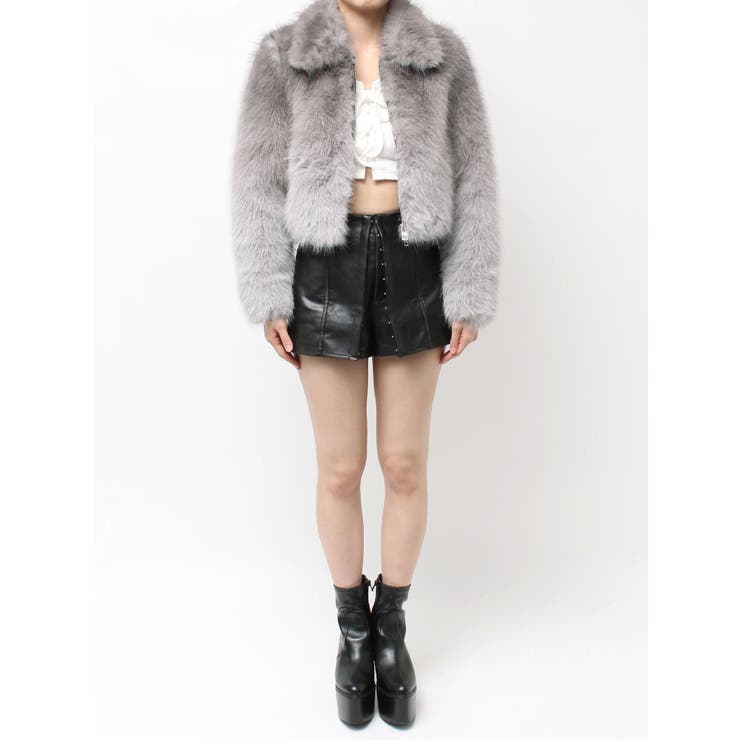 グラデーションECO FURコート[品番：MKSW0067173]｜GYDA（ジェイダ）の