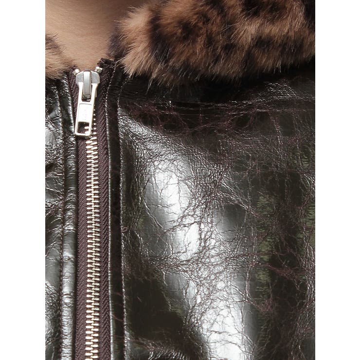 Hoodie Fake Leatherコート[品番：MKSW0067567]｜GYDA（ジェイダ）の