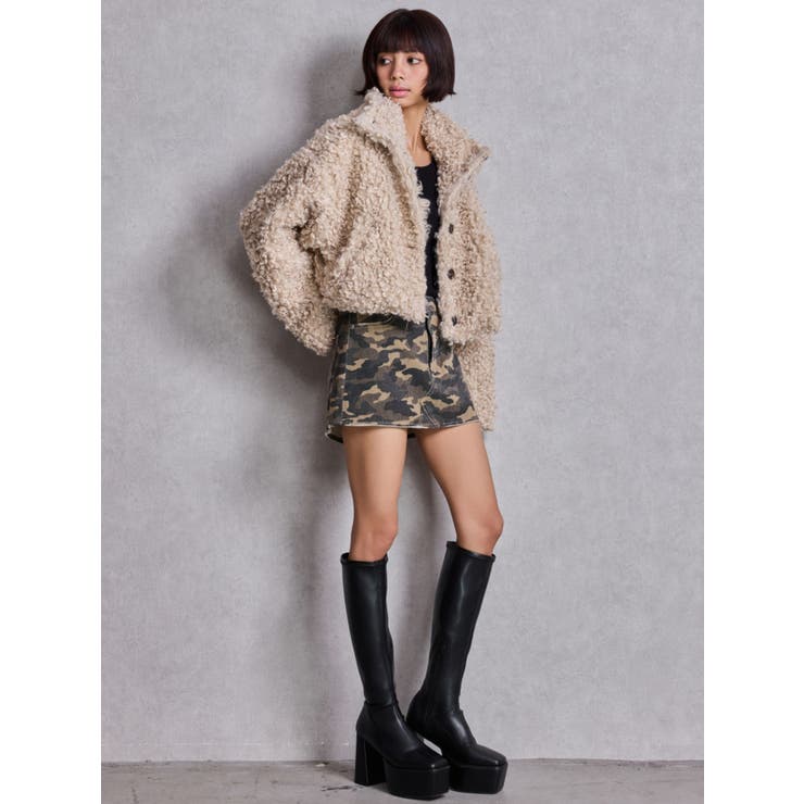 プードルフェイクファーコート | GYDA | 詳細画像17 