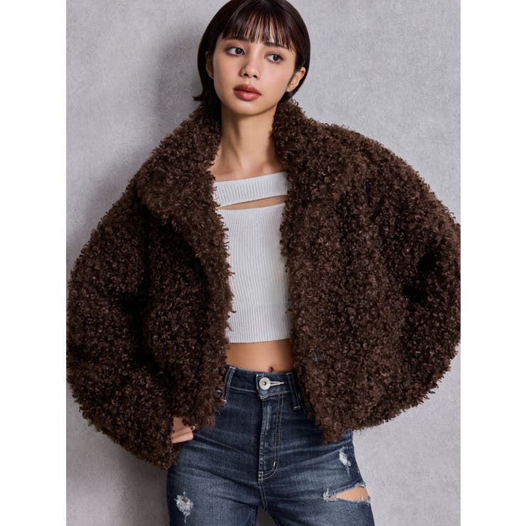 プードルフェイクファーコート | GYDA | 詳細画像4 