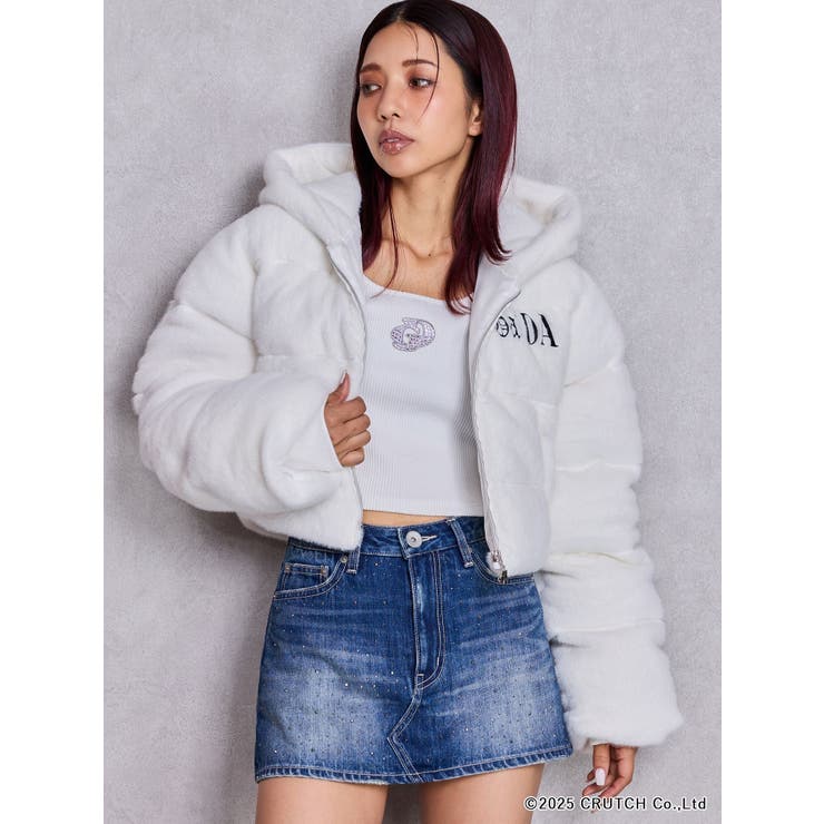 美品✴︎ GASA* ガサ獅子座　ニットフードコート 2WAYブリーチBACKボタンニットトップス[品番：MKSW0059186