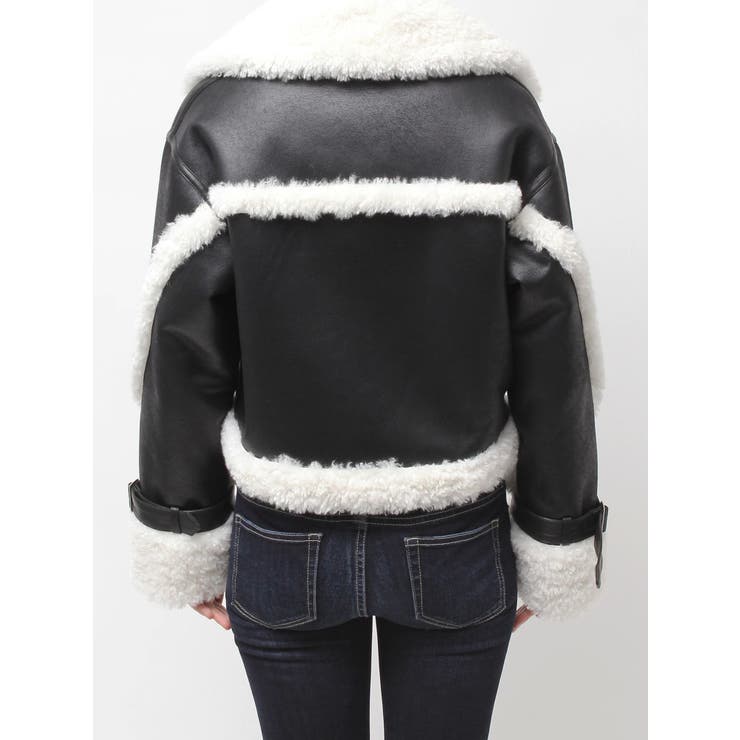 美品✨インゲボルグ　ラムスェード　ライダース　2way　フォックスファー　M 美品✨インゲボルグ ラムスェード ライダース 2way フォックス