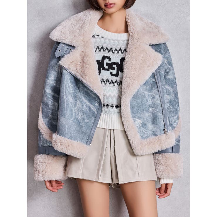 スカイブルー | ECO MOUTON RIDERSジャケット | GYDA