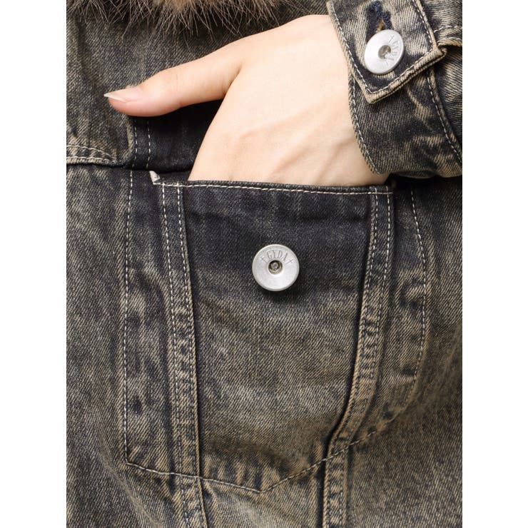 2WAY ECO FURショートデニムGジャン[品番：MKSW0067175]｜GYDA