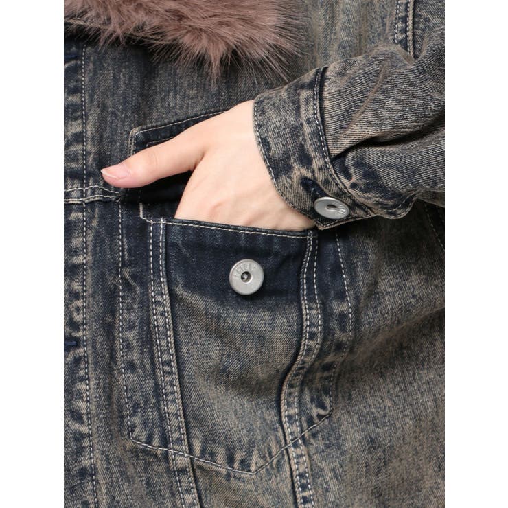 2WAY ECO FURショートデニムGジャン[品番：MKSW0067175]｜GYDA