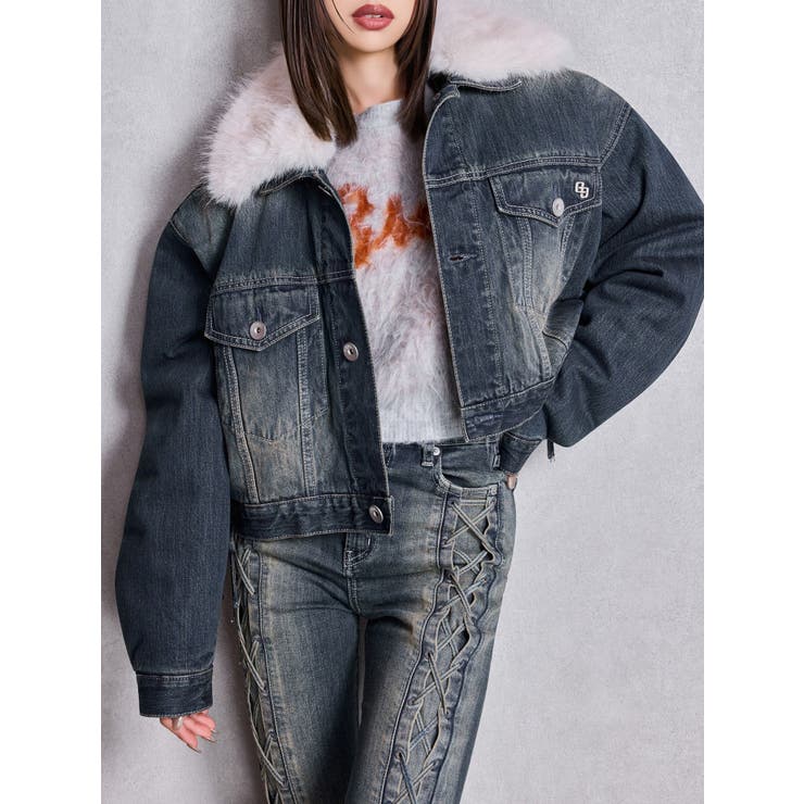 2WAY ECO FURショートデニムGジャン[品番：MKSW0067175]｜GYDA