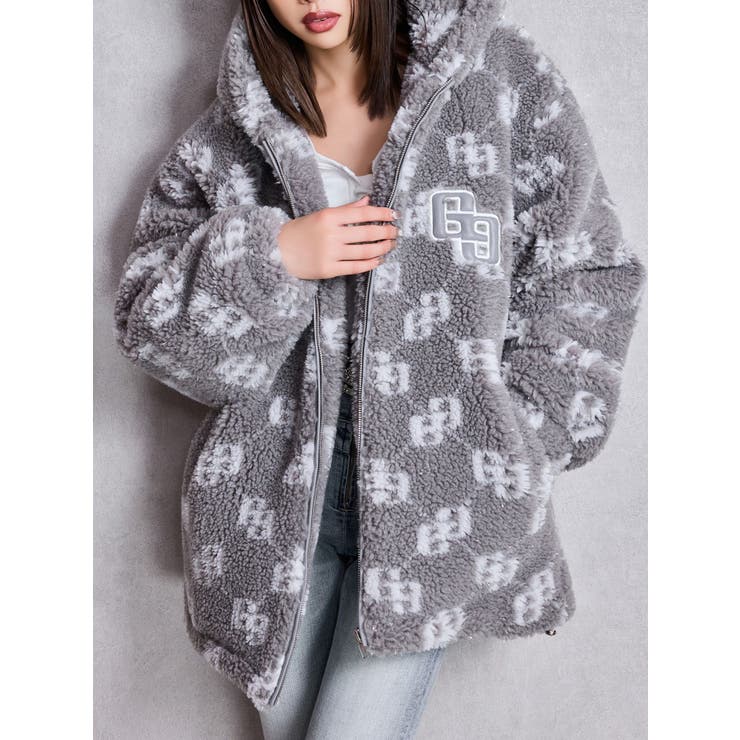 GGラメボアBIGブルゾン[品番：MKSW0067171]｜GYDA（ジェイダ）の