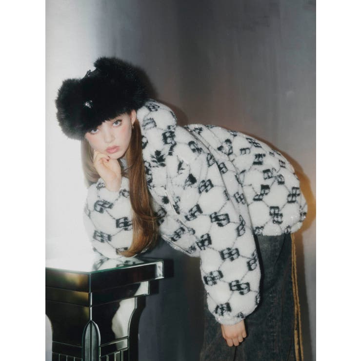 GGラメボアBIGブルゾン | GYDA | 詳細画像16 