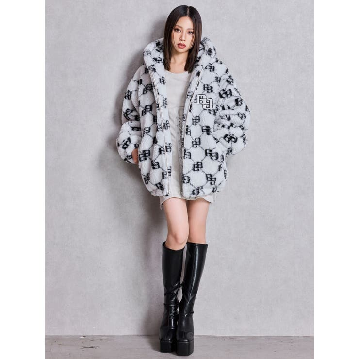 GGラメボアBIGブルゾン | GYDA | 詳細画像5 