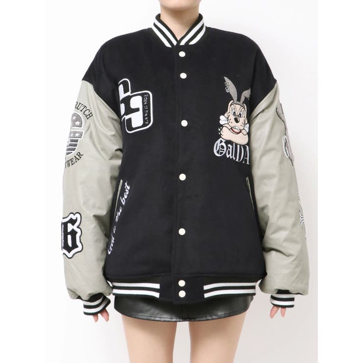 GYDAジェイダ 大人気即完売 Gロゴスタジャン アウター ブラック黒 GYDA GYDA×DC BACK LOGOスタジャン（ブラック） -靴