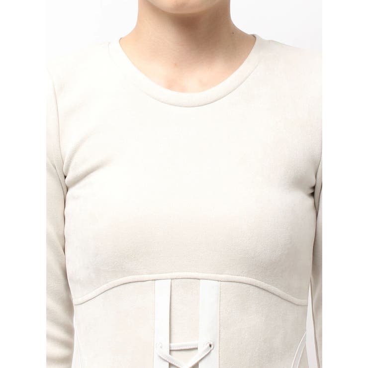 フロントレースアップタイトミニワンピース | GYDA | 詳細画像14 