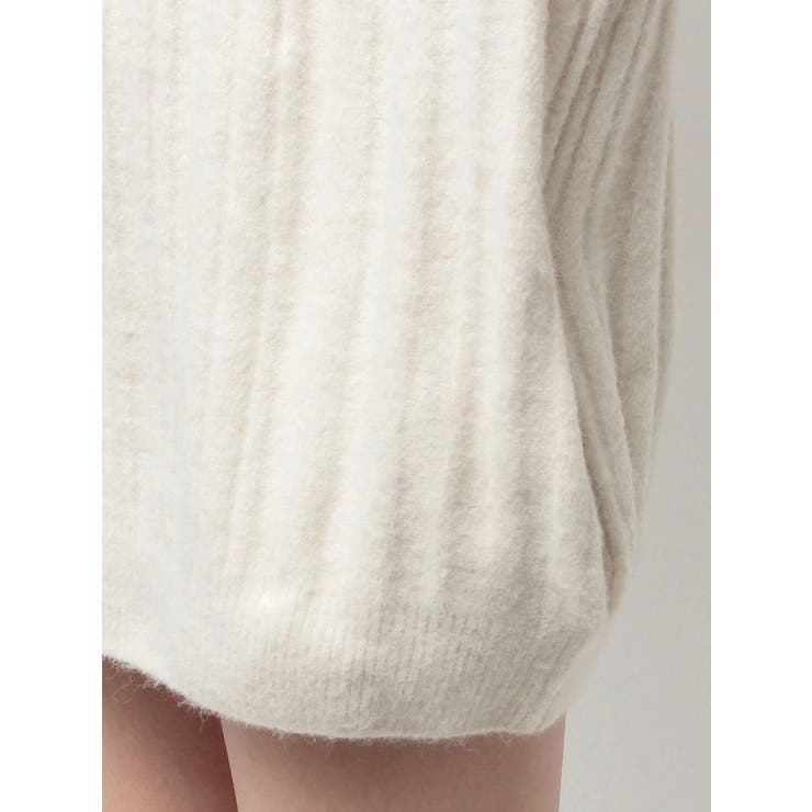 ランダムリブGG HOODIEニットチュニック | GYDA | 詳細画像25 