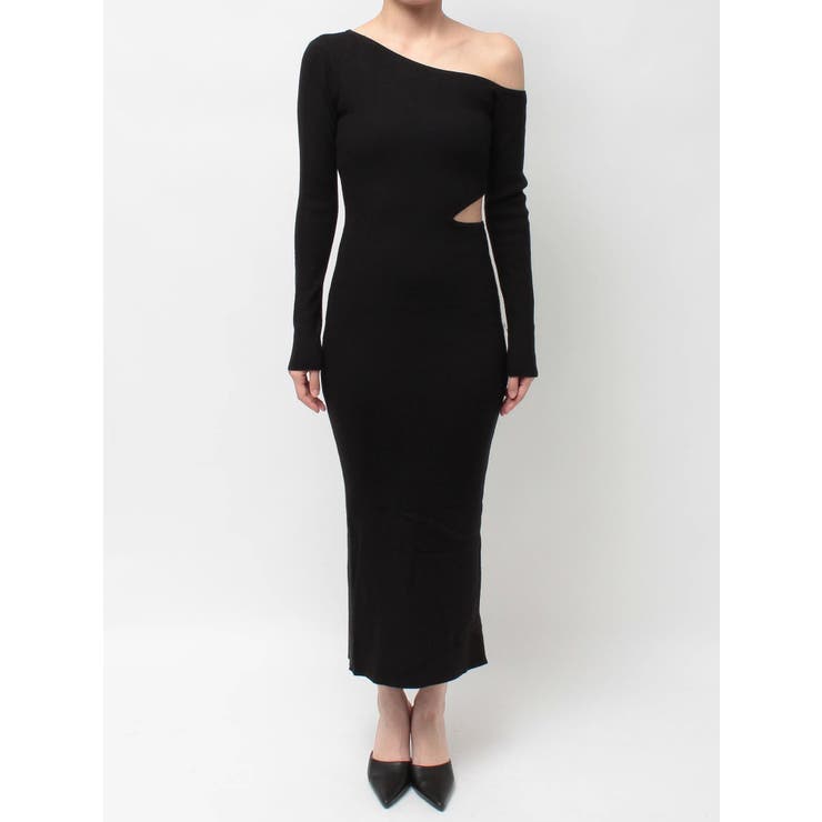 GG CHAIN LEFT OPEN LONGニットワンピース | GYDA | 詳細画像16 