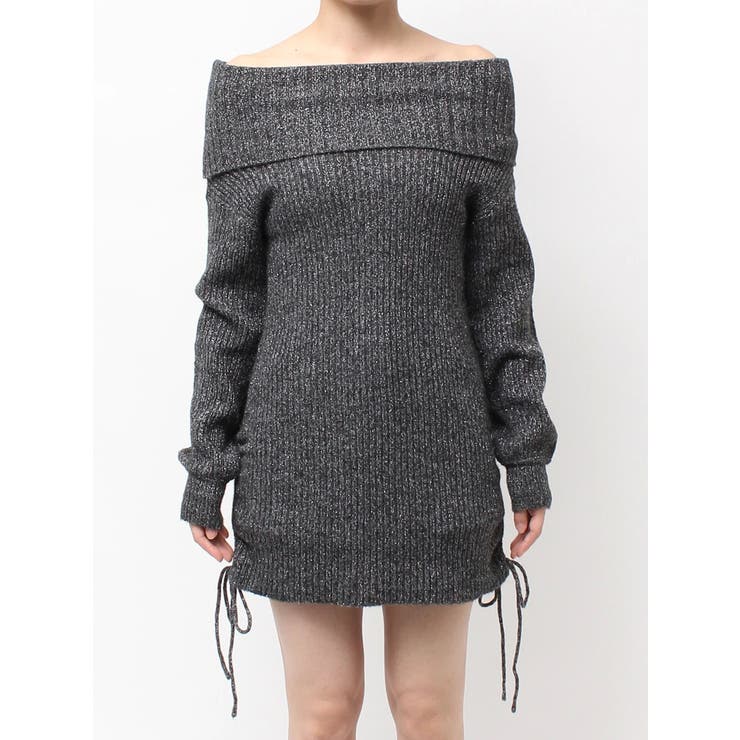 2WAYオフショルラメニットチュニック | GYDA | 詳細画像12 