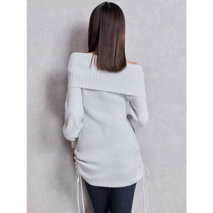 2WAYオフショルラメニットチュニック | GYDA | 詳細画像9 