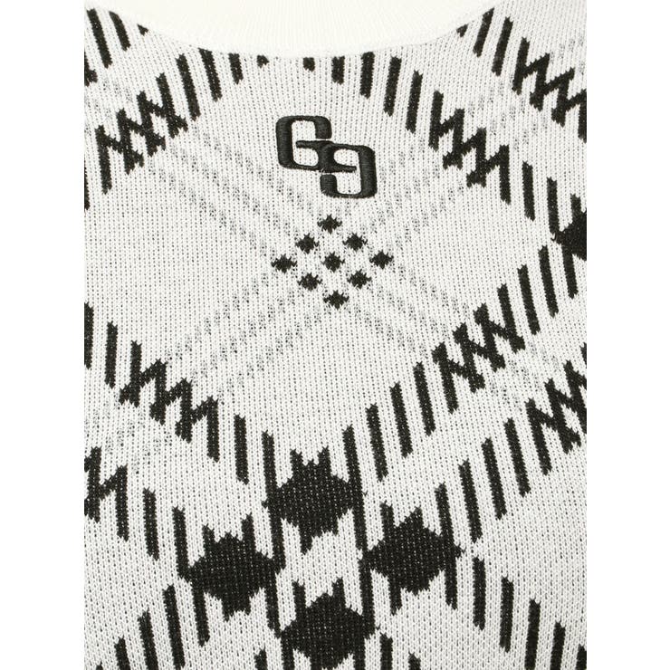 GG embroideryラメCHECKニットワンピース | GYDA | 詳細画像25 
