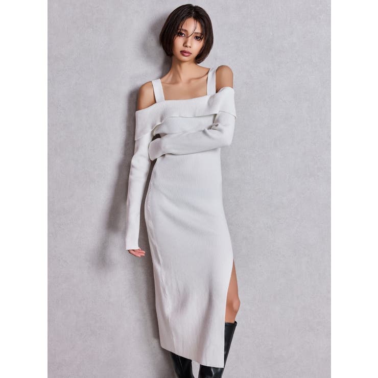 オフショルニットLONGワンピース | GYDA | 詳細画像10 