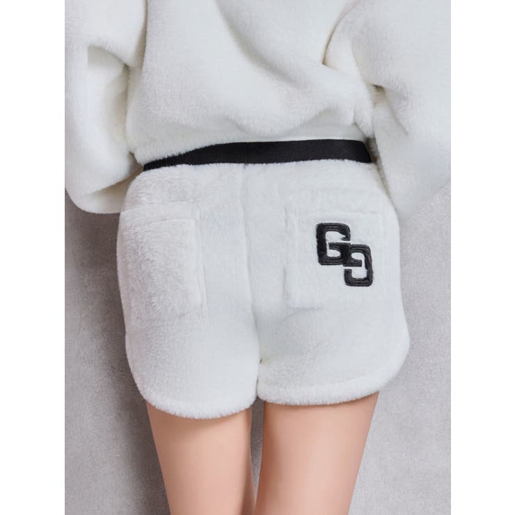 オフホワイト | GG ECO FUR ショートパンツ | GYDA