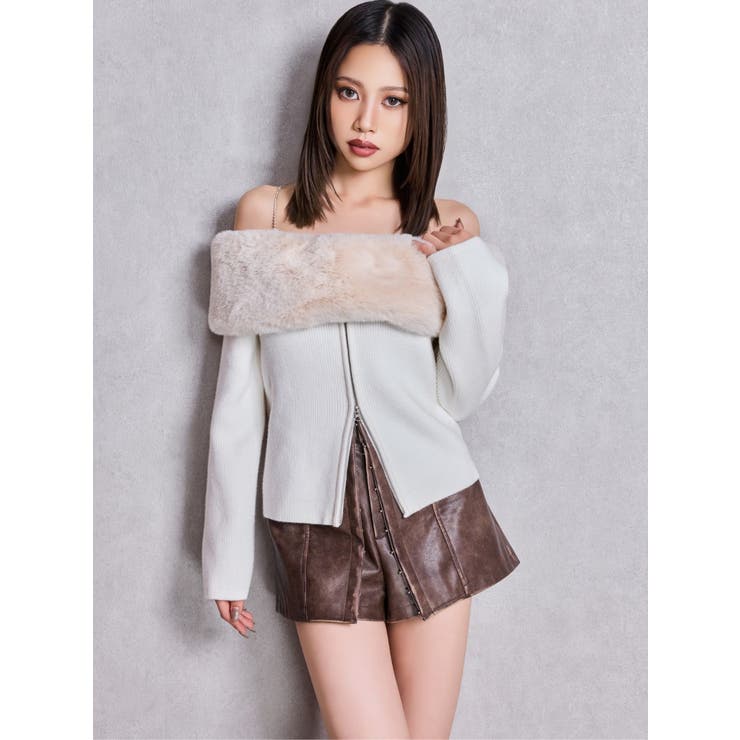 フェイクレザーレイヤーショートパンツ | GYDA | 詳細画像36 