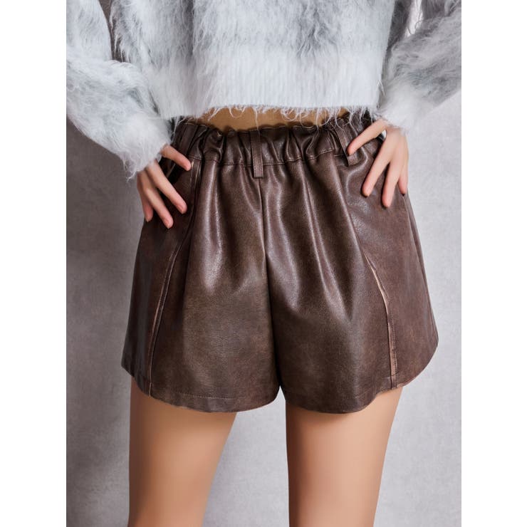 フェイクレザーレイヤーショートパンツ | GYDA | 詳細画像41 
