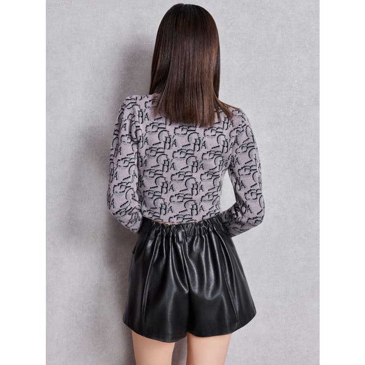 フェイクレザーレイヤーショートパンツ | GYDA | 詳細画像5 