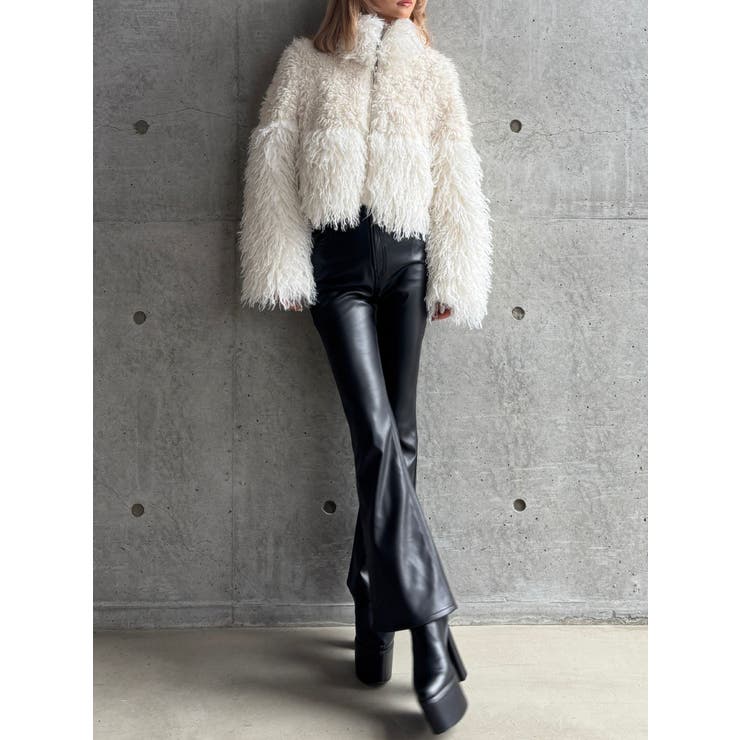 TINY】フェイクレザーフレアパンツ[品番：MKSW0067249]｜GYDA