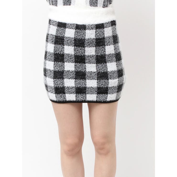 CHECK shaggy ニットスカートライクショートパンツ | GYDA | 詳細画像21 