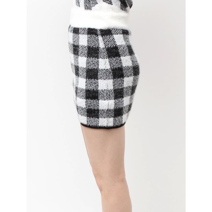 CHECK shaggy ニットスカートライクショートパンツ | GYDA | 詳細画像22 