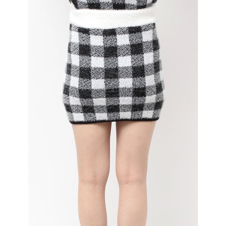 CHECK shaggy ニットスカートライクショートパンツ | GYDA | 詳細画像23 