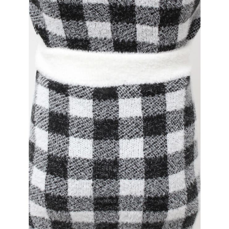 CHECK shaggy ニットスカートライクショートパンツ | GYDA | 詳細画像24 