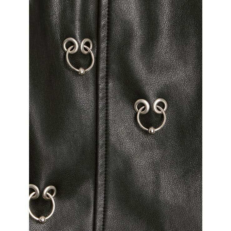 pierce designフェイクレザースカートライクショートパンツ | GYDA | 詳細画像11 