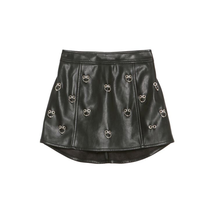 pierce designフェイクレザースカートライクショートパンツ | GYDA | 詳細画像9 