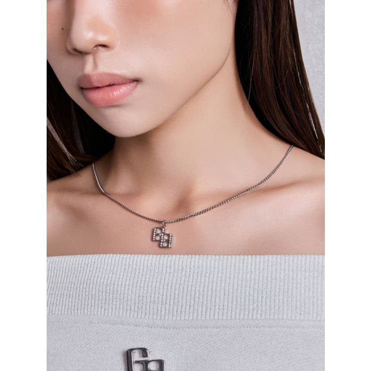 JEYSUS GGラインストーンネックレス[品番：MKSW0067657]｜GYDA