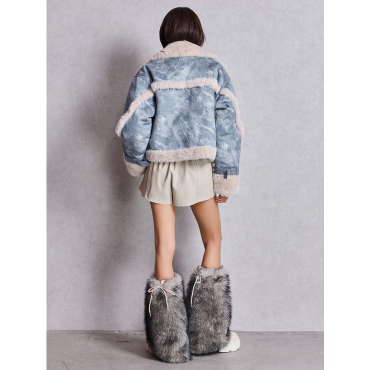 2WAY ECO FUR LEG WARMERニットブーツ | GYDA | 詳細画像14 