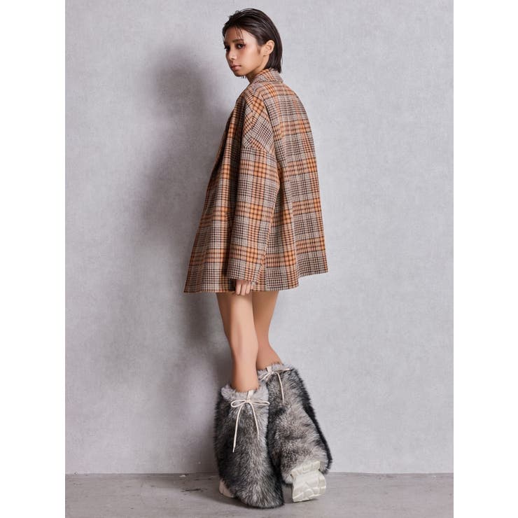 2WAY ECO FUR LEG WARMERニットブーツ | GYDA | 詳細画像9 