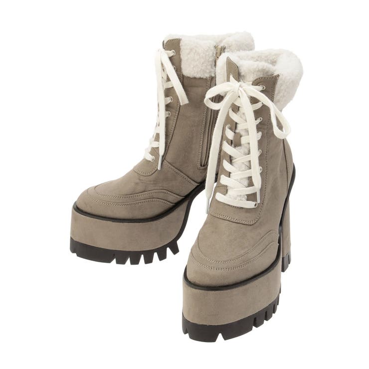 GYDA TANK SOLES BOAショートブーツ ベージュ　Lサイズ TANK SOLES BOAショートブーツ[品番：MKSW0067597]｜GYDA（ジェイダ