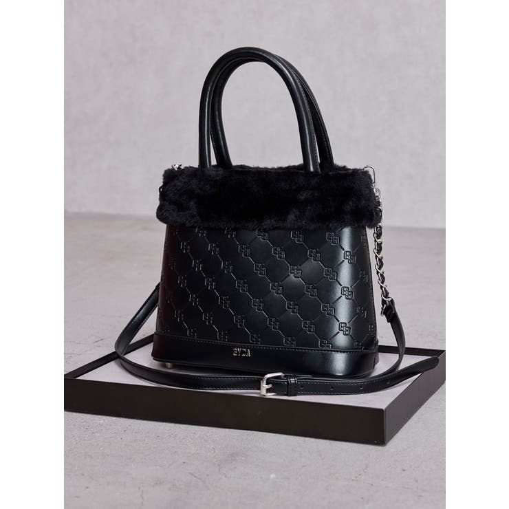 ブラック | GG emboss MIX material BAG | GYDA