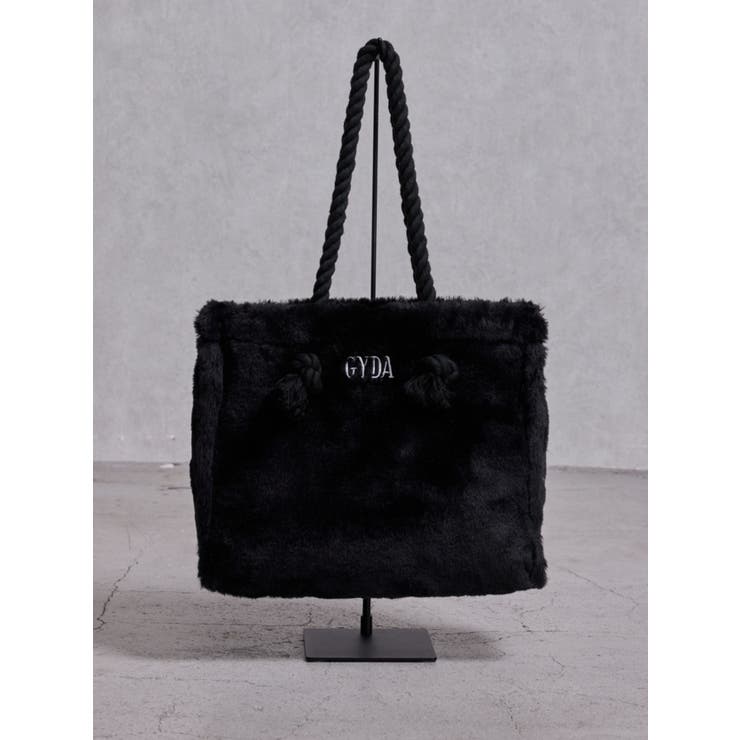 ブラック | GYDAエコファーロープMトートBAG | GYDA