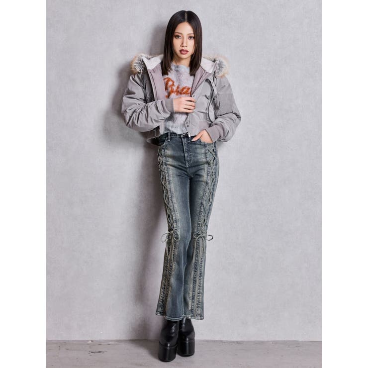 BRATTY MOHAIR LIKEショートニットトップス | GYDA | 詳細画像13 