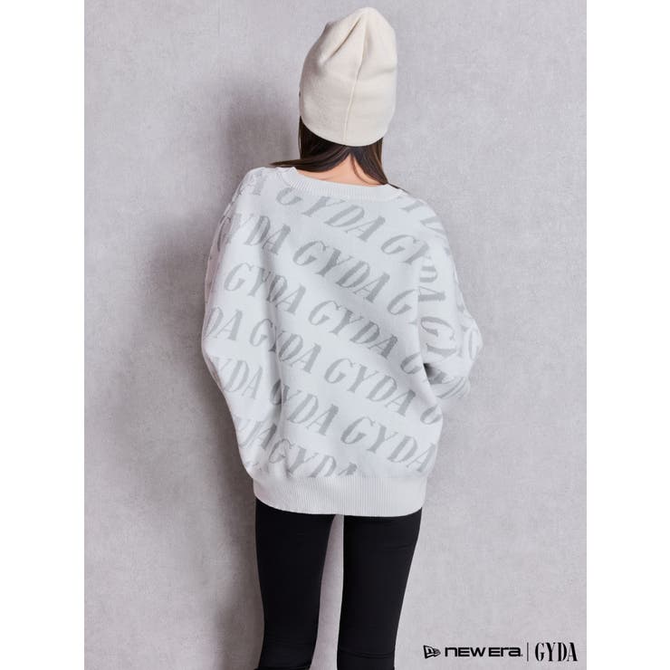 GYDA SLANT PATTERNニットトップス[品番：MKSW0067183]｜GYDA