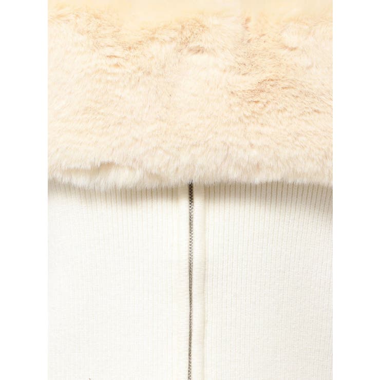 エコファーオフショルチェーンbijouニットトップス | GYDA | 詳細画像19 