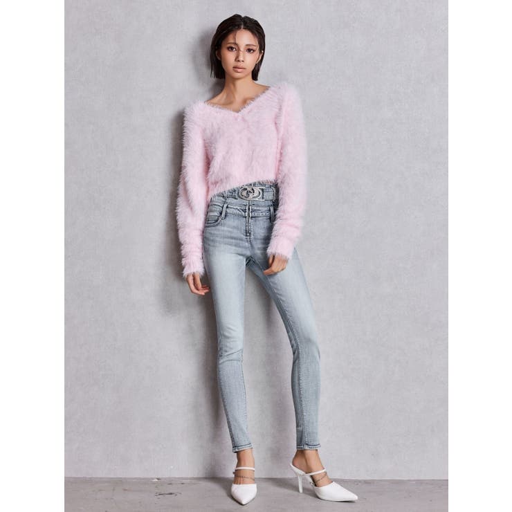 シャギーショートLOOSEニットトップス | GYDA | 詳細画像11 