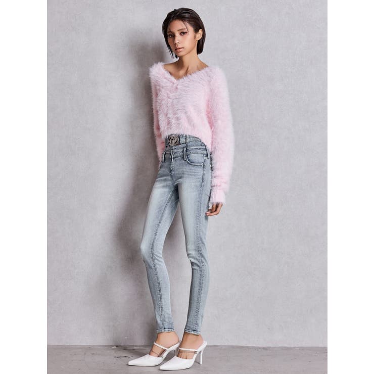 シャギーショートLOOSEニットトップス | GYDA | 詳細画像12 