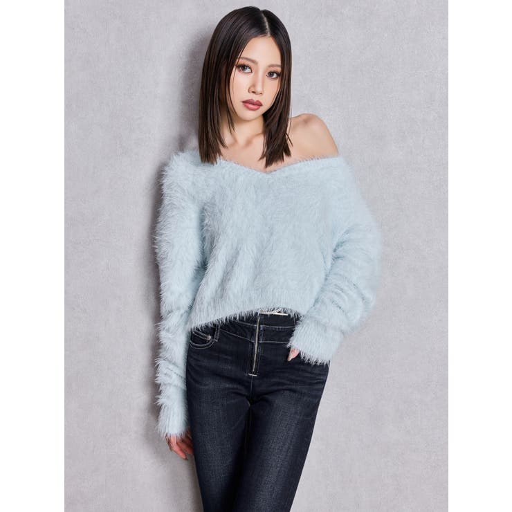 ODOR トップス シズニルック ◇ジオメトリックニットトップス（5313270125