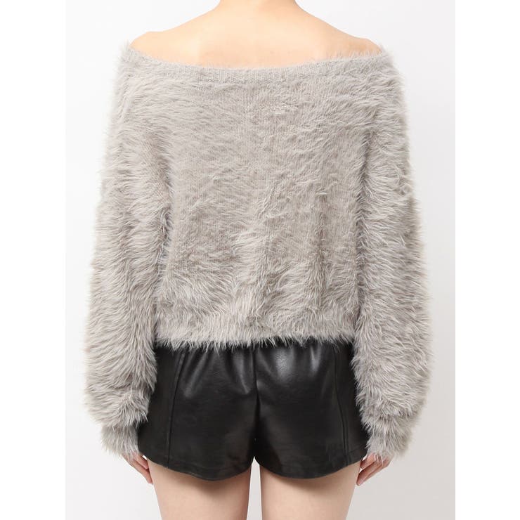 シャギーショートLOOSEニットトップス | GYDA | 詳細画像25 